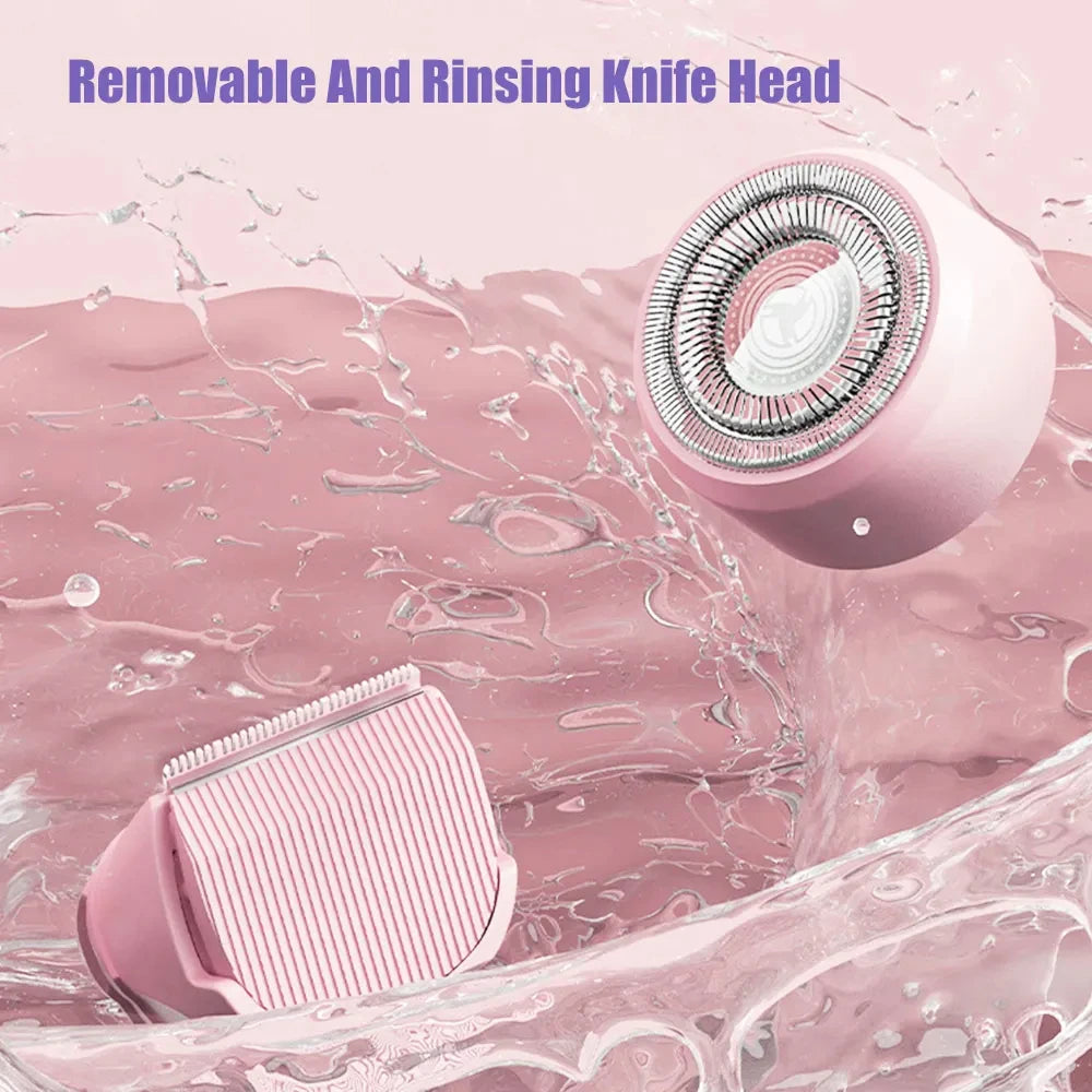 2026 New 2in1 Electric Razor for Women Painless Hair Removal Rechargeable Body Trimmer Underarm Mustache Epilator Shaver