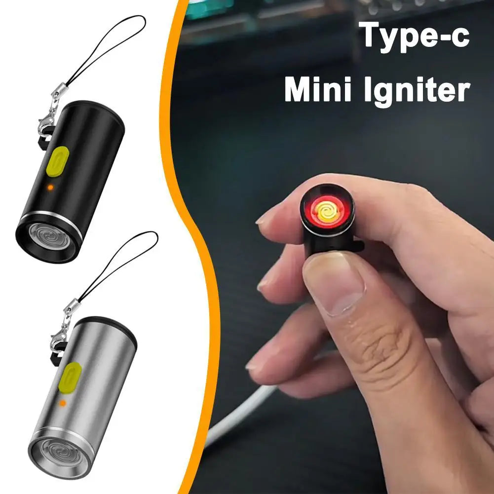 Compactly Type C Lighter Electric For Easy Carrying And Storage TypeC Mini Cigarette Lighter For Air Travel Outdoor No Flame