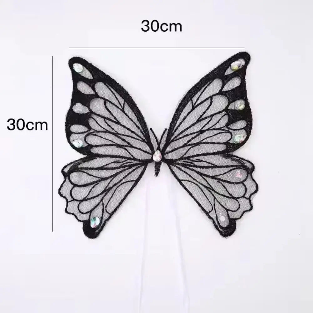 Yellow butterfly wings pet costume by I YAN featuring colorful back decoration for dogs and cats.
