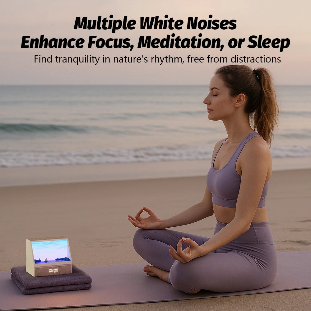 Sunrise Alarm Clock Wake Up Night Light Bluetooth Table Decoration Lamp With Remote Control 5 Levels Brightness Atmosphere Light