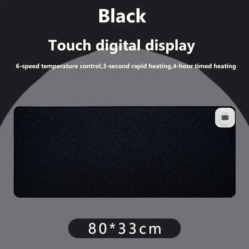 Intelligent Electric Heating Mouse Pad Winter Hand Warmer Computer Desk Heated Mat Office Desk Warming Pad Keyboard Table Mat