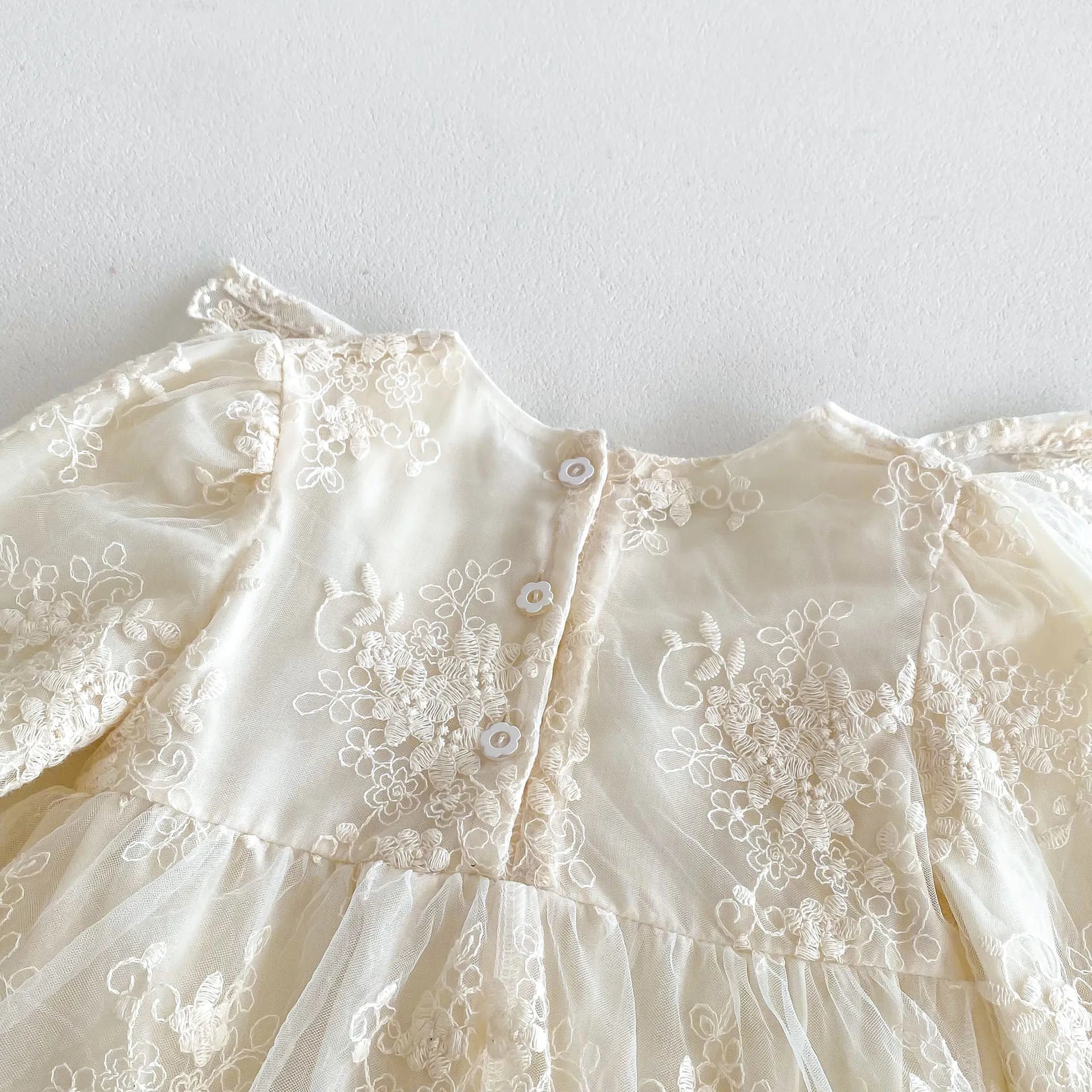 2026 Spring New Baby Girls Bodysuit Toddler Girl Princess Dress Infant Lace Embroiery Onesies Newborn Girls Clothing