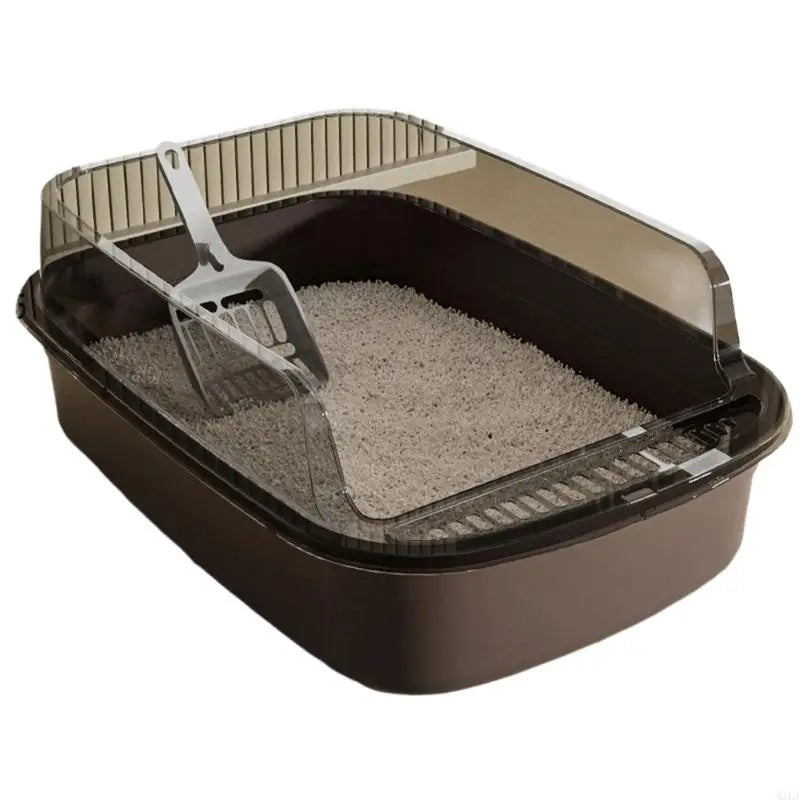 MXLA Oversized Cats Sand Box High Edges Litter Tray For Large Cats Home Essential