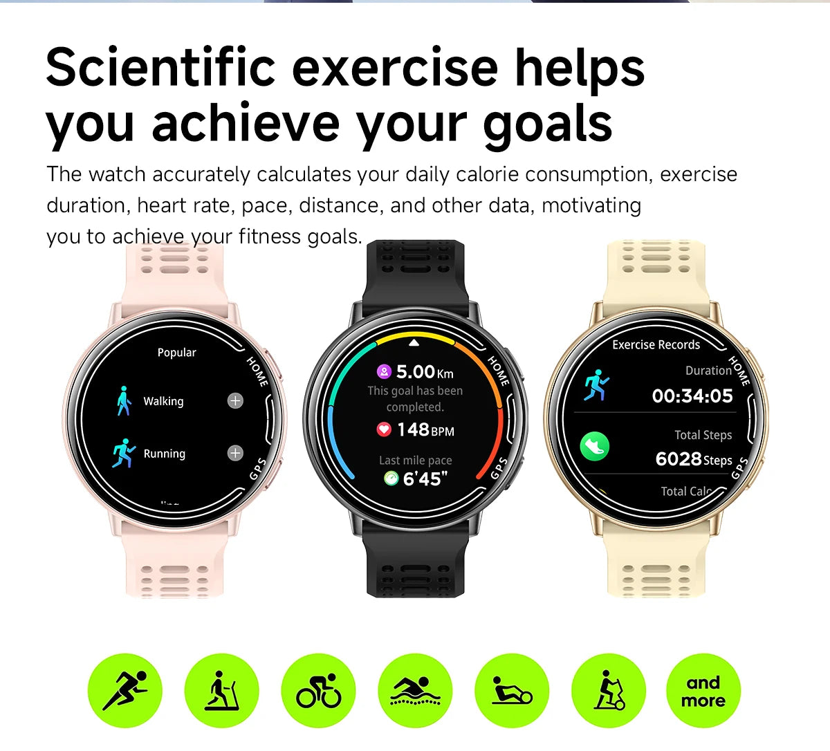 Elegant Women Smartwatch 2026 New 1.39'' AMOLED Screen Bluetooth Call Heart Rate Women's Health IP68 Waterproof Fashion Watches