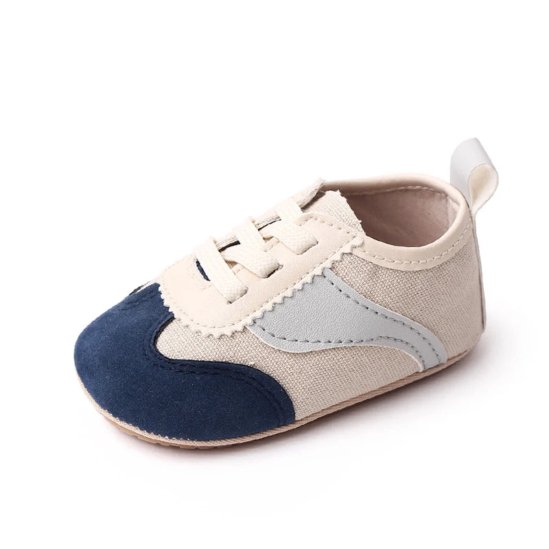 Baby Step Front Shoes Soft-bottom Anti-slip Shoes for Newborns Aged 0-12 Months Classic Children's Canvas Shoes BC2292