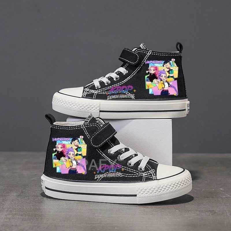 High-top Non-slip Sneakers, Student Casual Shoes New Children's Shoes, Fashion Canvas Shoes, Flat Shoes, Children's