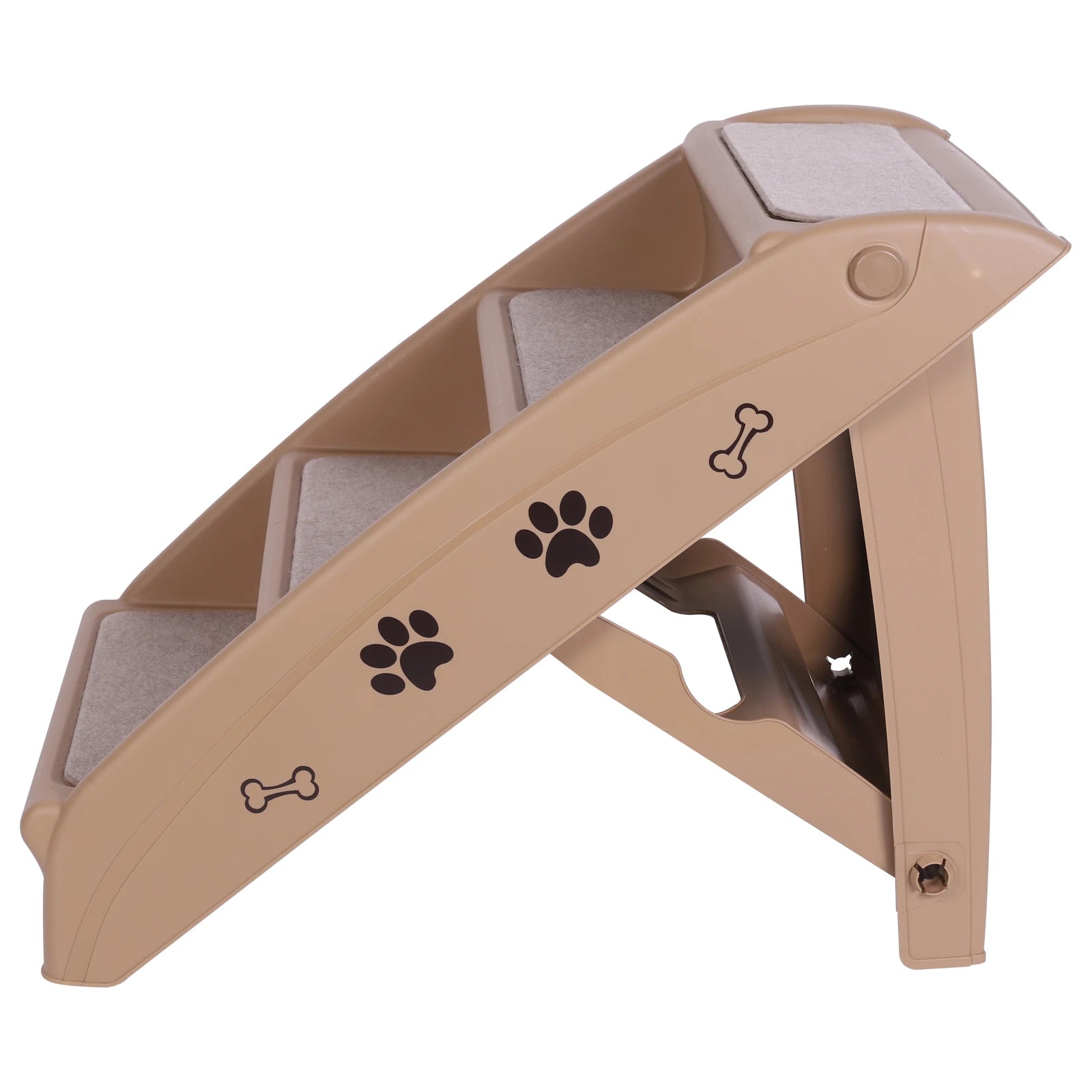 4-Step Pet Dog Stairs Folding Cat and Dog Steps Non-Slip Dog Stairs Ramp Sofa Ladder Pet Furniture for High Bed Chair Couch Sofa