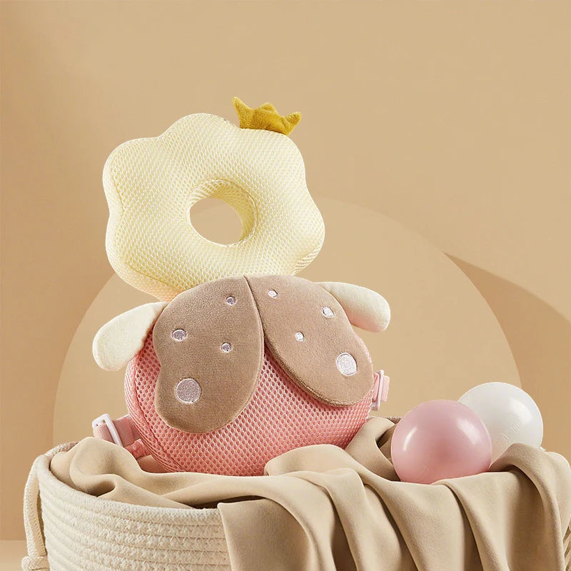 I YAN AIBEDILA baby head protector pillow backpack for toddlers, safety cushion preventing falls during learning to walk.