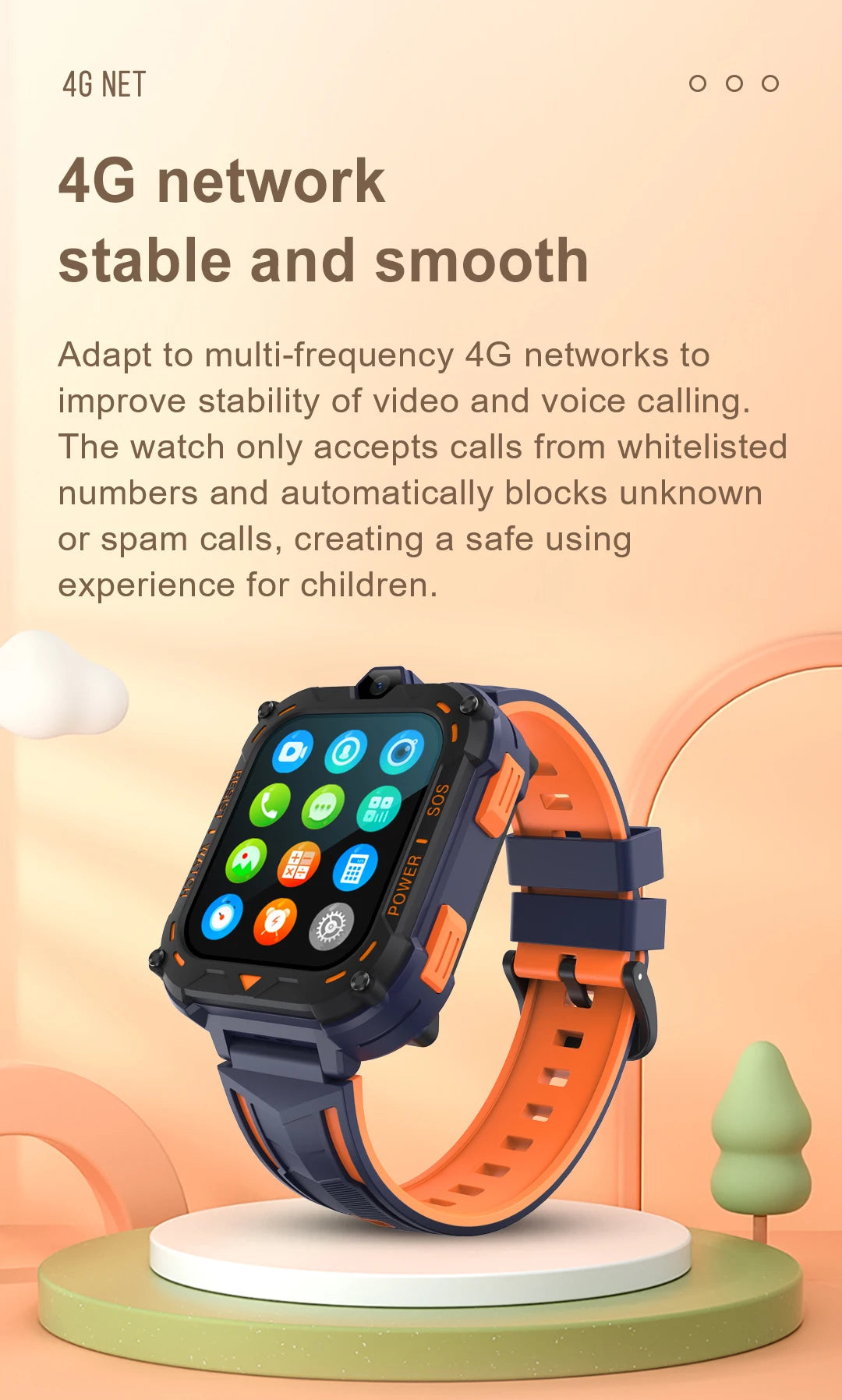 VALDUS 2025 New VK39 4G Children Smartwatch GPS SOS Video Call WIFI SIM Card 0.08Mpix Camera Large Screen 4G Watch For Kids Gift