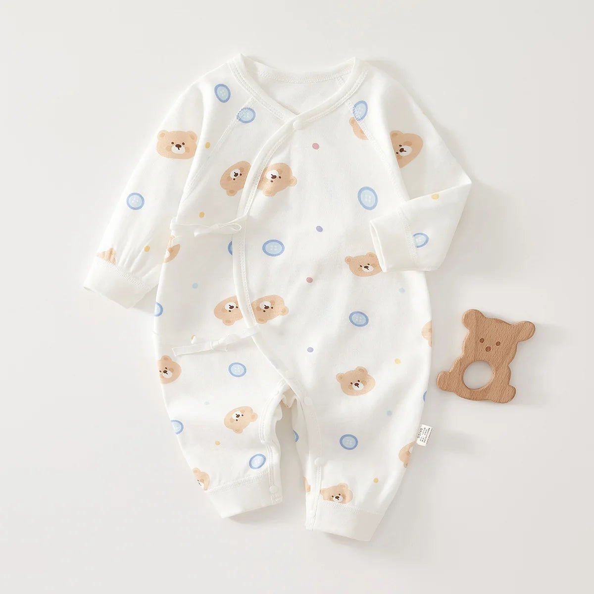 AYNIGIELL High-Quality Newborn Baby Jumpsuit Four Season Cute Children's Jumpsuit 0-6M Cute Baby Girl Male Baby Clothing - I YAN