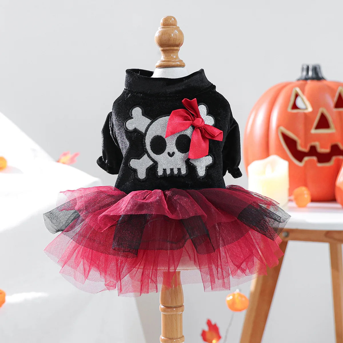 Funny Puppy Autumn Winter Clothes For Small Dogs Halloween Bubble Sleeve Pet Dress Princess New Cat Apparel Dachshund Pomeranian