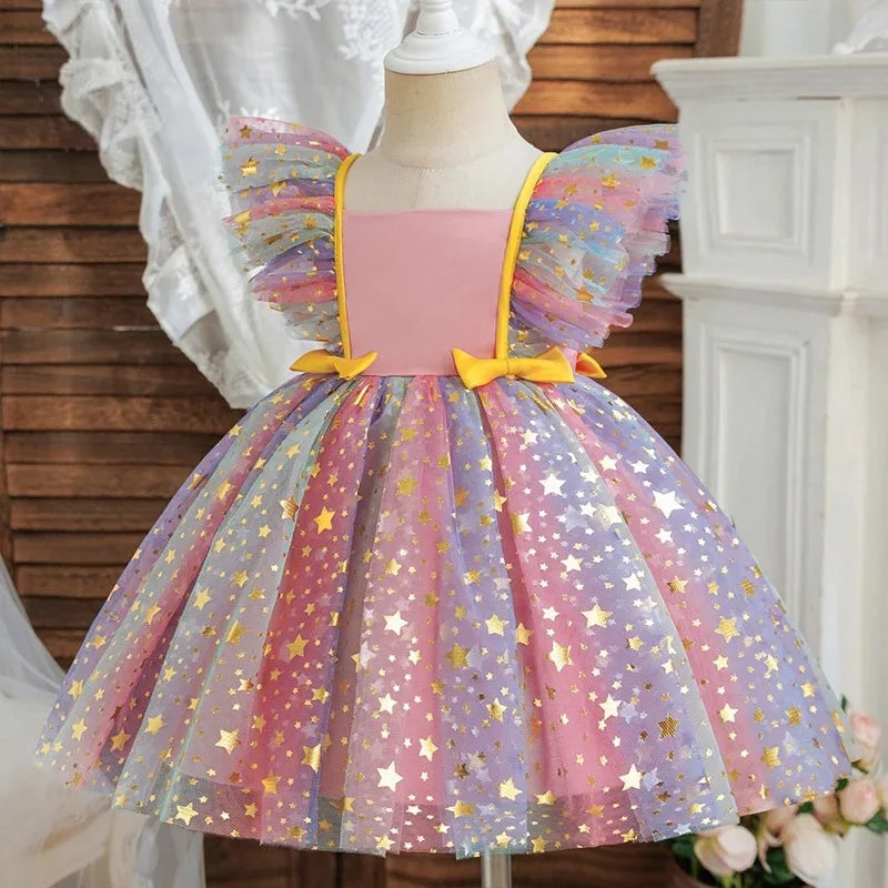 K-Pop Hunters Zoey Mira Rumi Baby Prinsess Dress Girls Birthday Party Dresses Kids Children Sleeveless Tulle Tutu Clothings 1-5Y