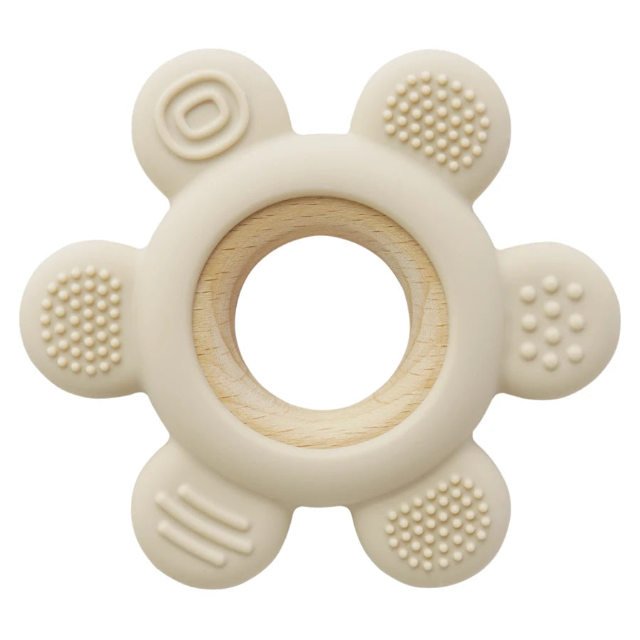 1PC Baby Silicone Teether Rudder Shape Necklace Teether Toy BPA Free Silicone Children Goods Infant Sensory Chewing Toys