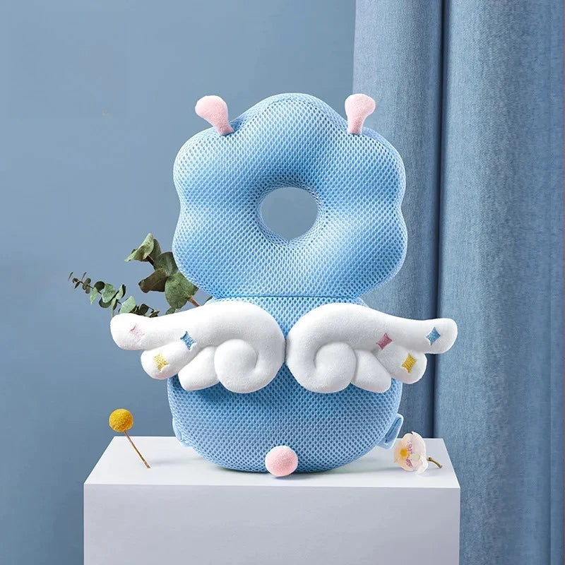 I YAN baby head protector pillow with cartoon backpack design, toddler safety cushion for learning to walk and prevent falls.