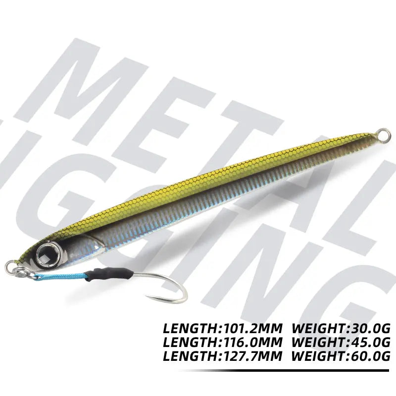 Sea Metal Jig False Bait 30g 45g 60g Lures Saltwater Fish Items Professional Tackle Fishing Lure Goods Perch Baits