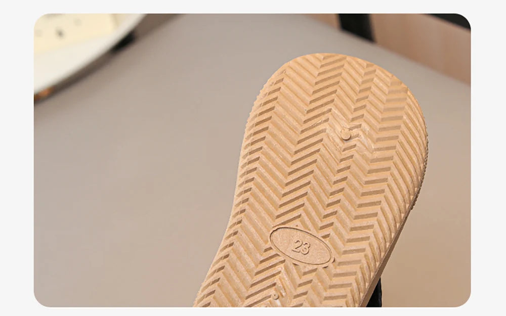 Winter Plush Boots For Children PU Leather Boy's Girl's Cotton Shoes Thick Warm Kid's Snow Boots Faux Fur Boots For Kids