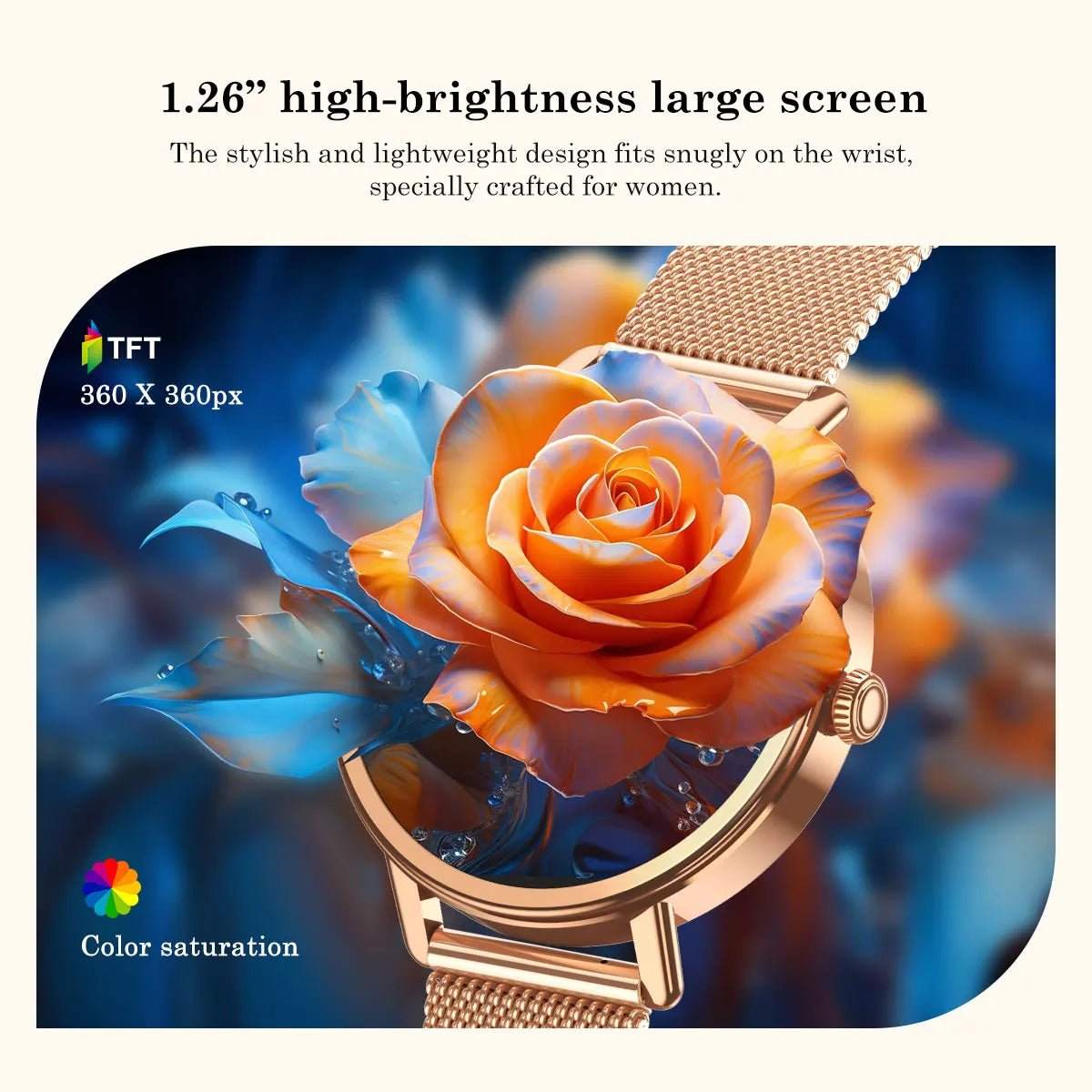 【World premiere】Blackview X30 Smartwatch 1.26" Display Lady's smartwatch Al voice assistant health monitoring Bluetooth call