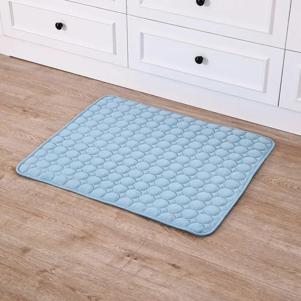 Summer Pet Mat Cooling Dog Pad For Dogs Cat Blanket Sofa Breathable Pet Bed Washable Self Cooling Cat Ice Pad Pet Supplies
