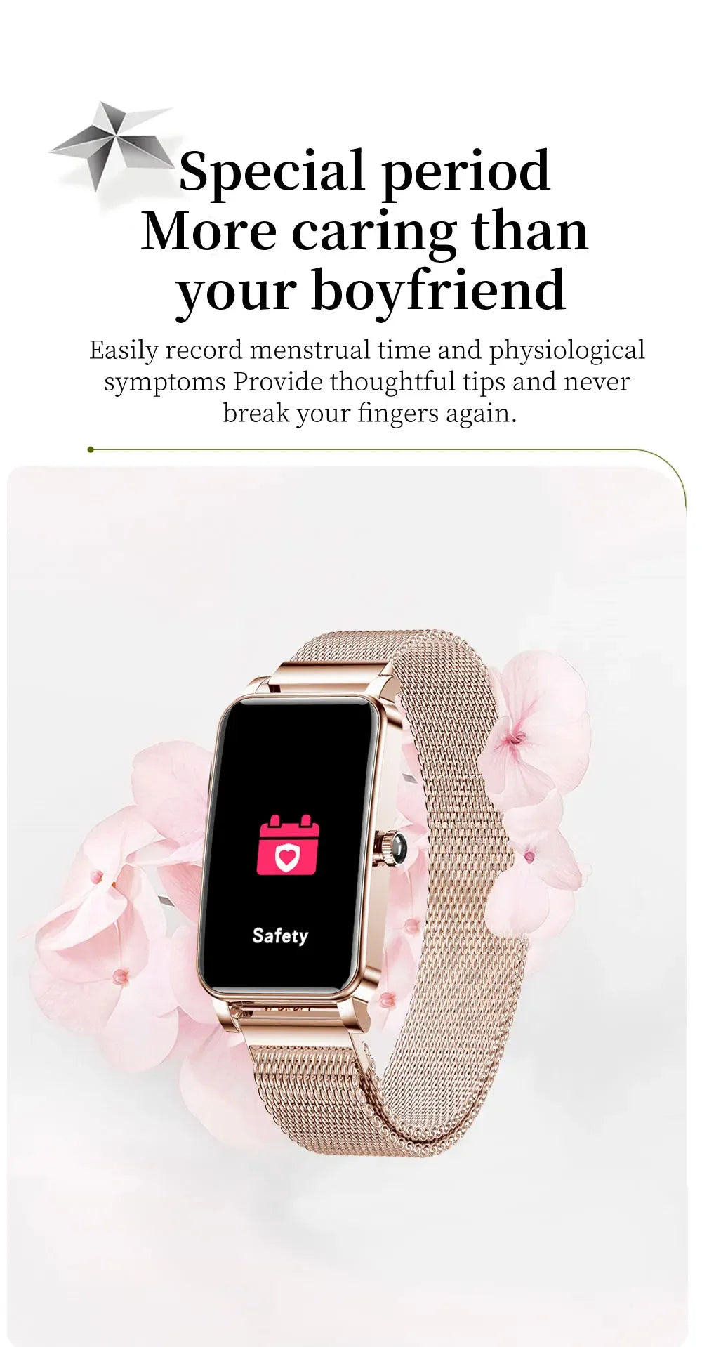 Women's Luxury Smartwatches Connect Phone Interactive Music Full Touch Smart Watches Weather Reminder Custom Wallpaper Smartband