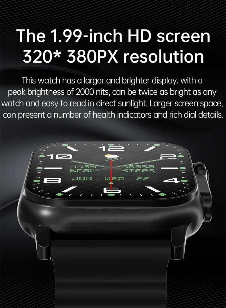 New Smartwatch Men 49mm Series 8 2.3"AMOLED Screen NFC Compass Waterproof For Apple Watch IWO Ultra 8 Smart Watches 2025 Android