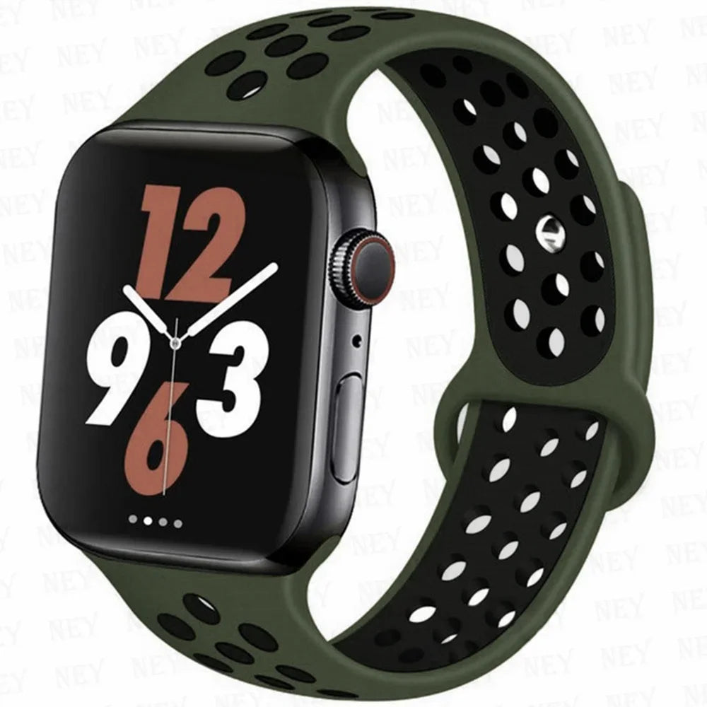 Sport strap For Apple Watch Band Ultra 49mm 44mm 45mm 38/40mm/41mm Silicone Pride Bracelet correa iWatch Series 8 7 6 4 5 3 9 SE