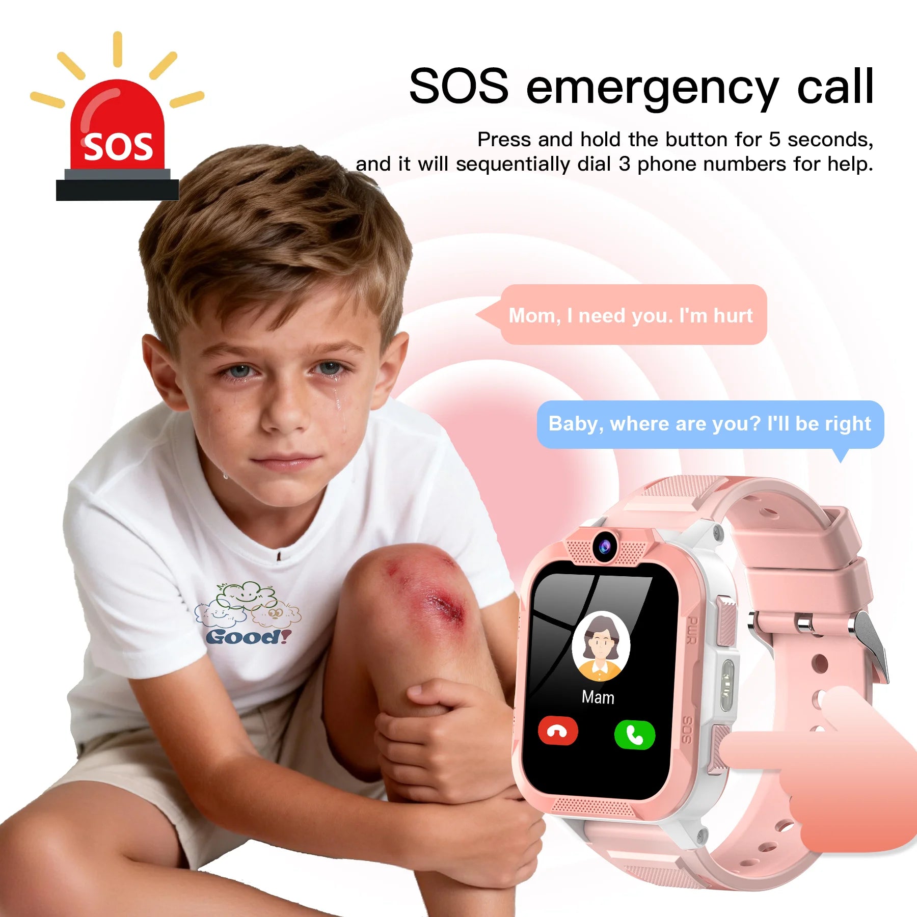 Blackview Z40 Pro Kids Smart Watch 4G – Triple AI Positioning GPS WiFi LBS Large 850mAh Battery Video Call - I YAN