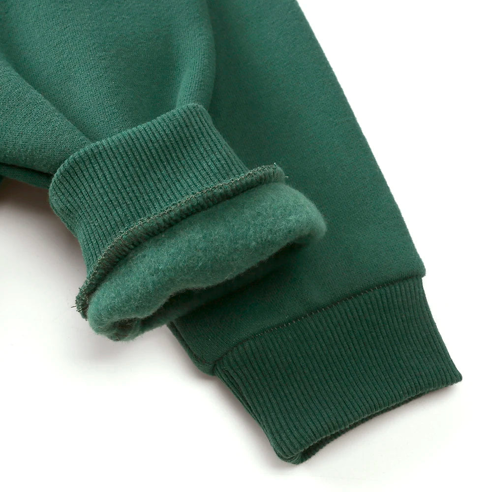 0-24M Christmas Baby Rompers Sets Infant Embroidery Cartoon Thicken Fleece Jumpsuit with Hat Long Sleeve Onesie Newborn Clothes