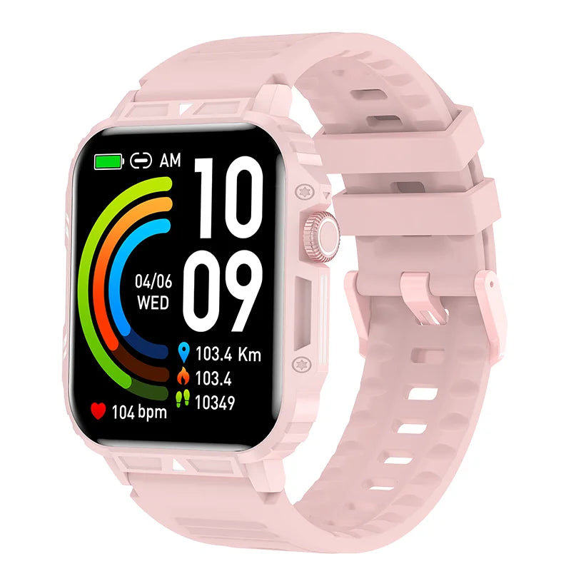 Military Men Smart Watch Health Monitor Wireless Call Smartwatch Fitness IP68 Waterproof Sports Watches for Women Android 2025