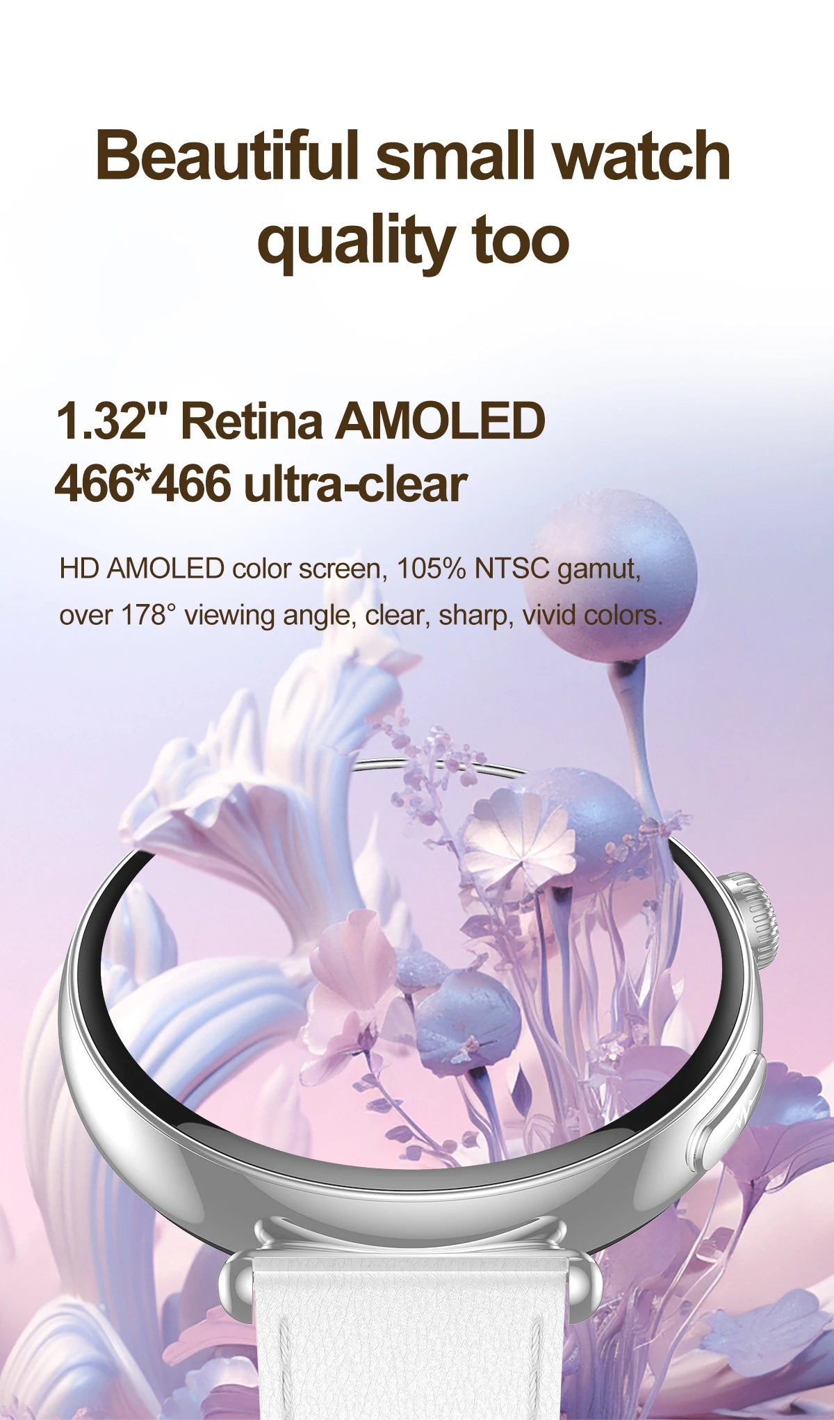 2026 New Women AI Smart Diagnosis Smart Watch HRV+ECG Uric Acid Blood Oxygen Health Monitor IP68 Waterproof Sports Smartwatches