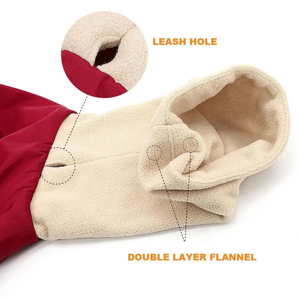 Dog Turtleneck Sweater Cold Weather Thicken Pet Turtleneck Pullover Waterproof Doggie Turtleneck Jacket Thermal Dog Sweater