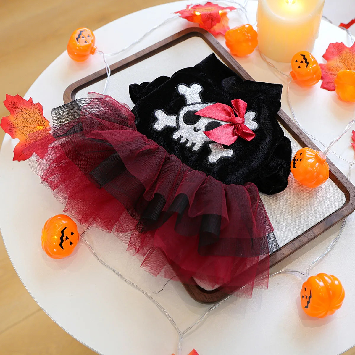 Funny Puppy Autumn Winter Clothes For Small Dogs Halloween Bubble Sleeve Pet Dress Princess New Cat Apparel Dachshund Pomeranian