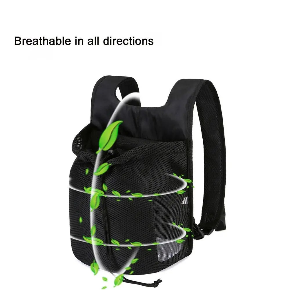 Breathable Pet Chest Shoulder Bag Double Shoulder Adjustable Pet Travel Bag Foldable Cycling Pet Backpack Outdoor Hiking