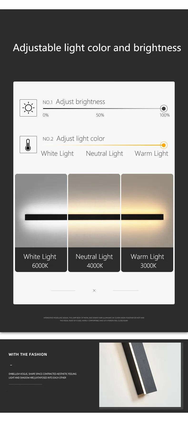 Waterproof Wall Light Outdoor Garden Wall lamps LED Lights Modern Nordic  Living Room TV Background IP65 110/220v Wall washer