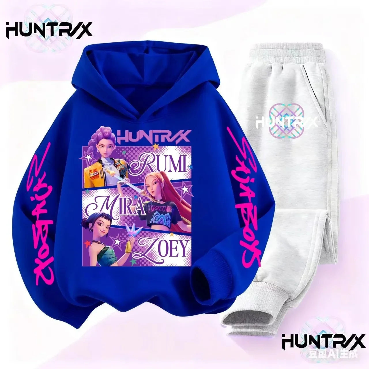 KPop Demon Hunters Saja Boys Kids Hoodie Set – Unisex Sweatshirt & Tracksuit (2pcs) - I YAN