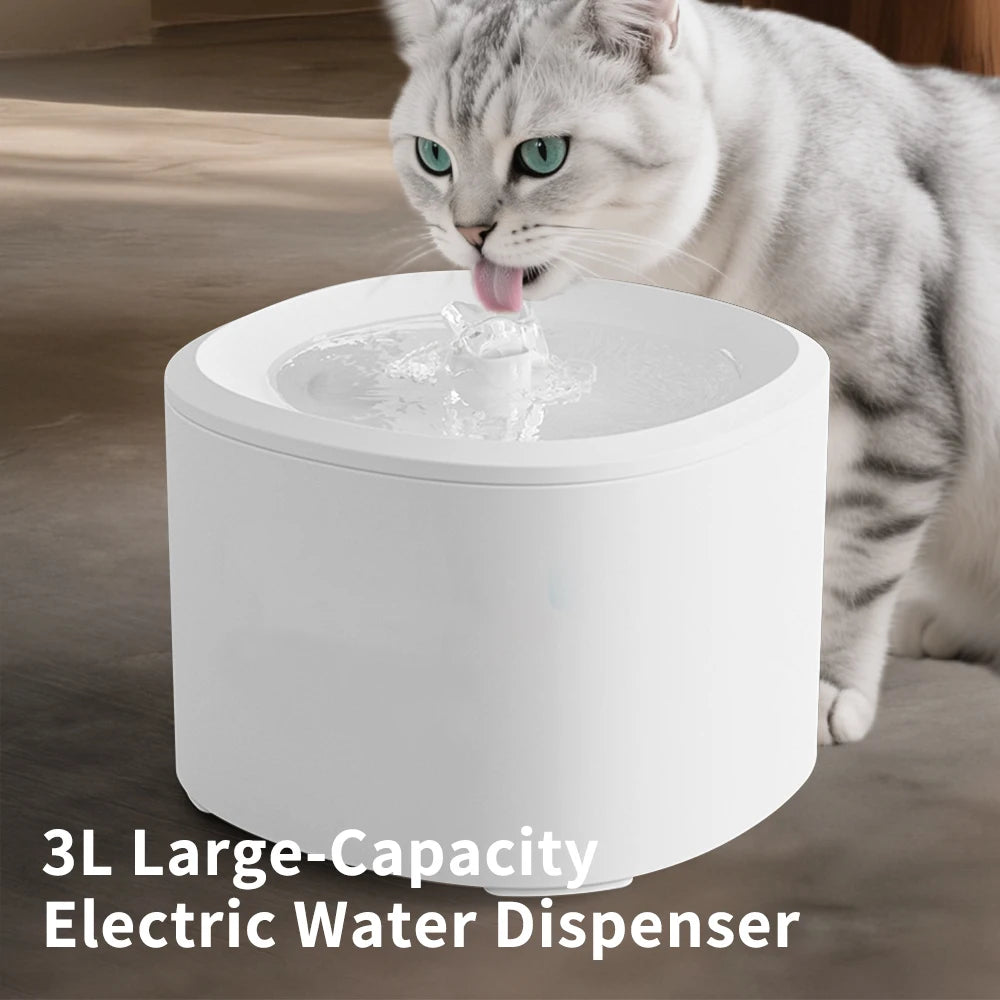 Pet Water Dispenser, Silent Circulating Water, Multi Layer Filtration, Cleaning and Hydrating, Suitable for Cats and Dogs, Allowing You to Rest Assured