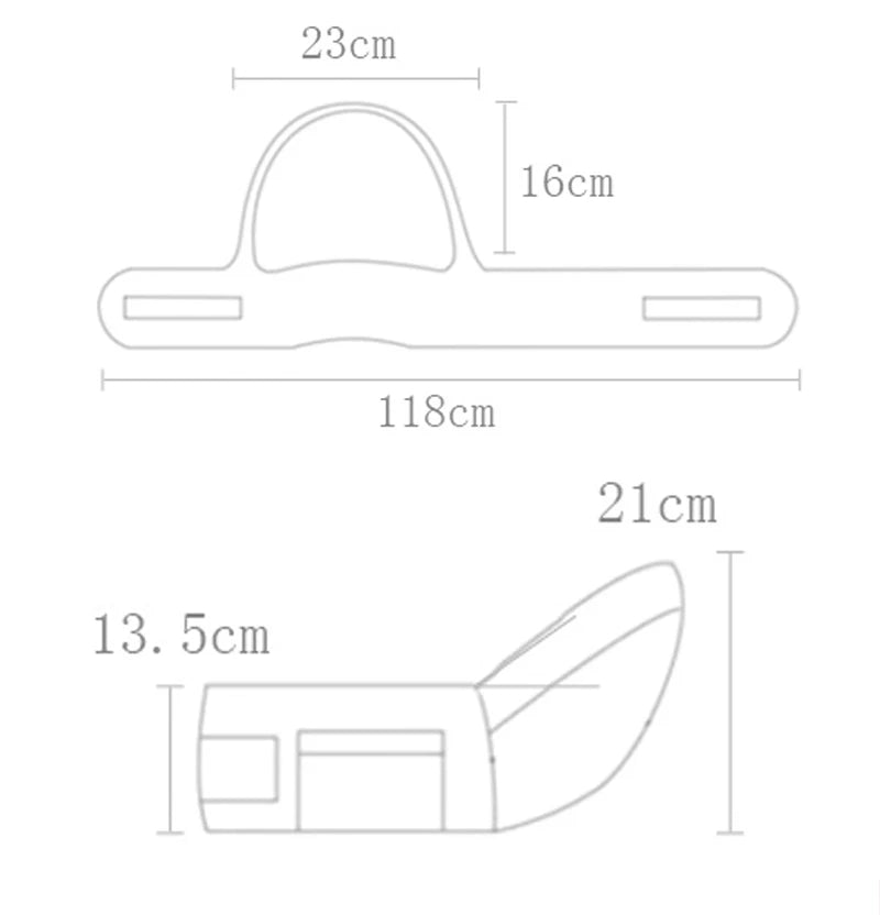 Ergonomic Baby Carrier with Hip Seat – Front Facing Kangaroo Sling & Waist Stool - I YAN