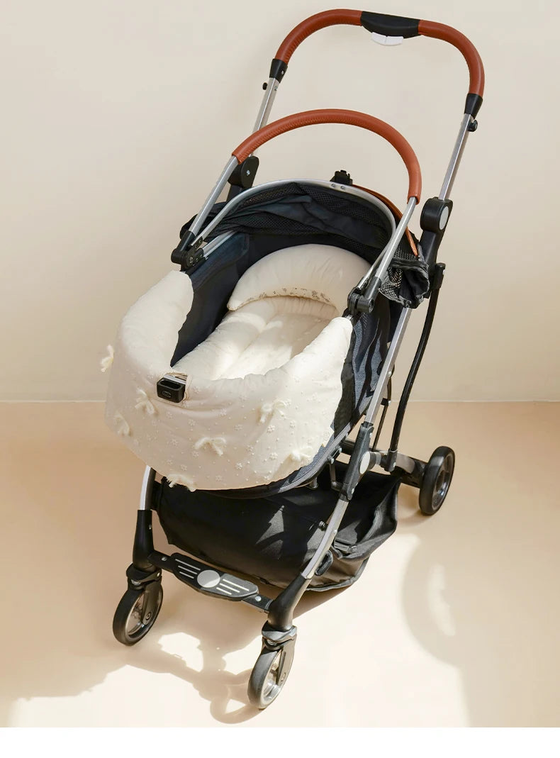 Chic Cushion Pad For Pet Stroller,Dog Stroller Cover With Mesh Breathable Design,Bring Your Puppy Big Comfort in Stroller