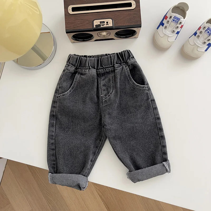 Spring Autumn New Baby Pants Casual Denim 9M-5T Kids  Straight Jeans Soft Toddler Girls Fashion Trousers 3 Colors