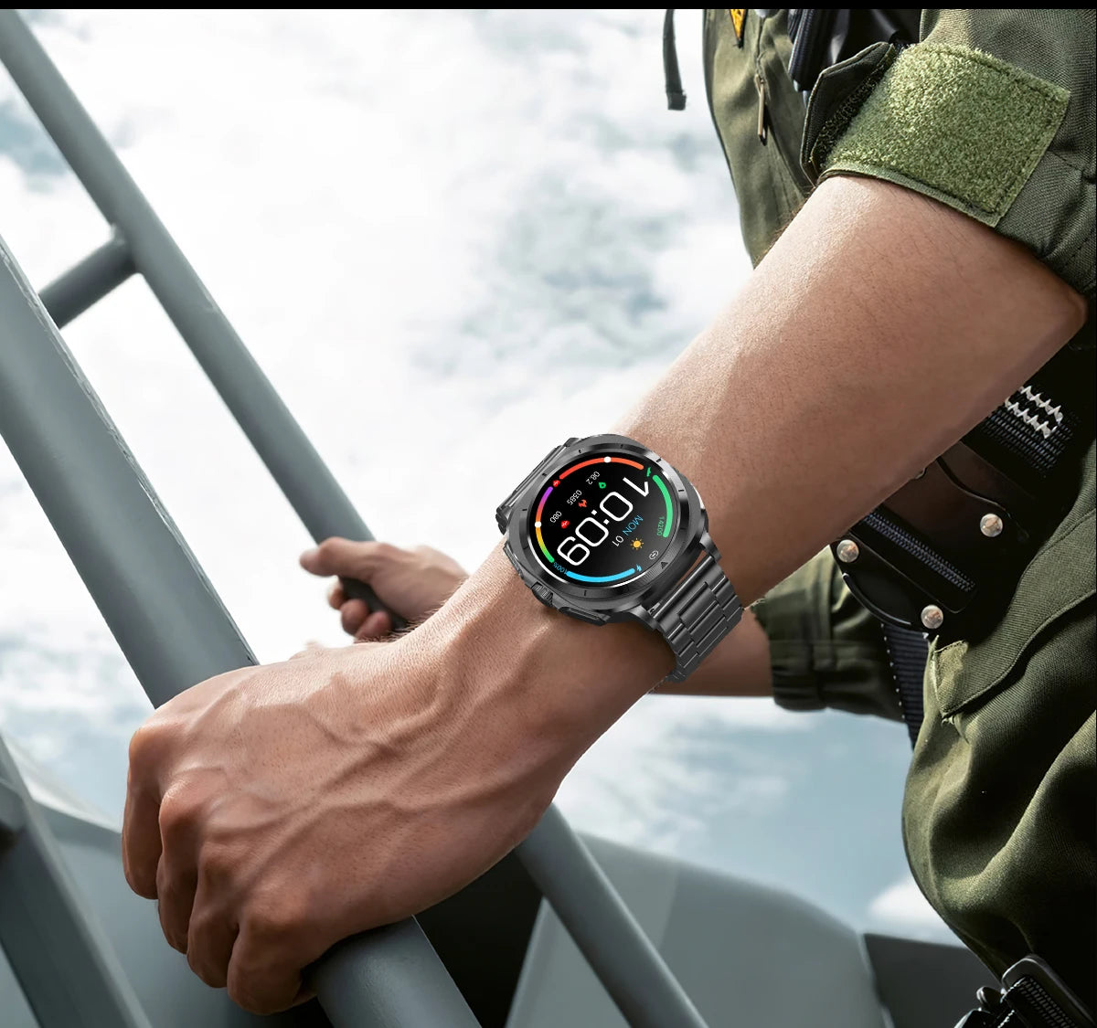 New Health Watch Uric Acid Blood Pressure Blood oxygen Body Analysis Body Fat SmartWatch ECG+PPG Bluetooth call Clock Women Men