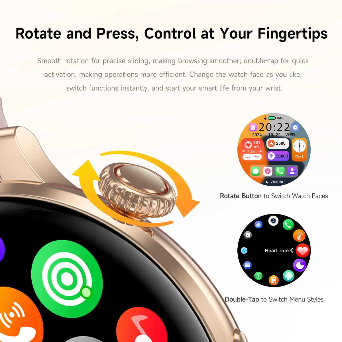 2026New Lady women Fashion Smart Watch Bluetooth Call Blood oxygen Health GPS Sport Outdoor Smartwatch for Women AMOLED Screen