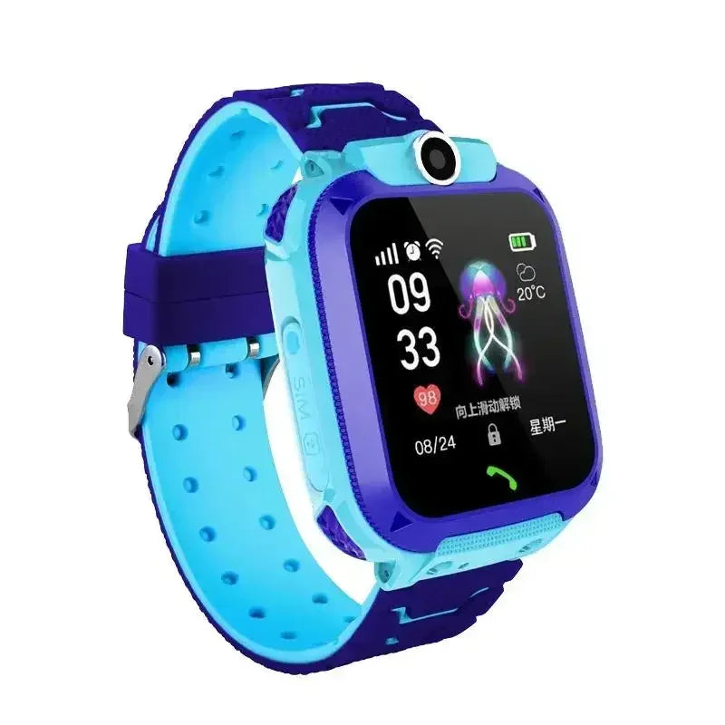 Lenovo Kids Smart Watch 4G GPS Tracker – SIM Card Calling Camera IP67 Waterproof Children's Watch Birthday Gift - I YAN