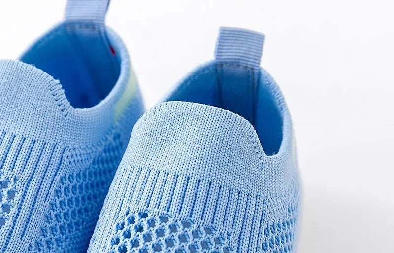 Toddler Slip-On Sneakers – Breathable Knitted Kids Casual Shoes for Boys & Girls (0 Months–4 Years) - I YAN
