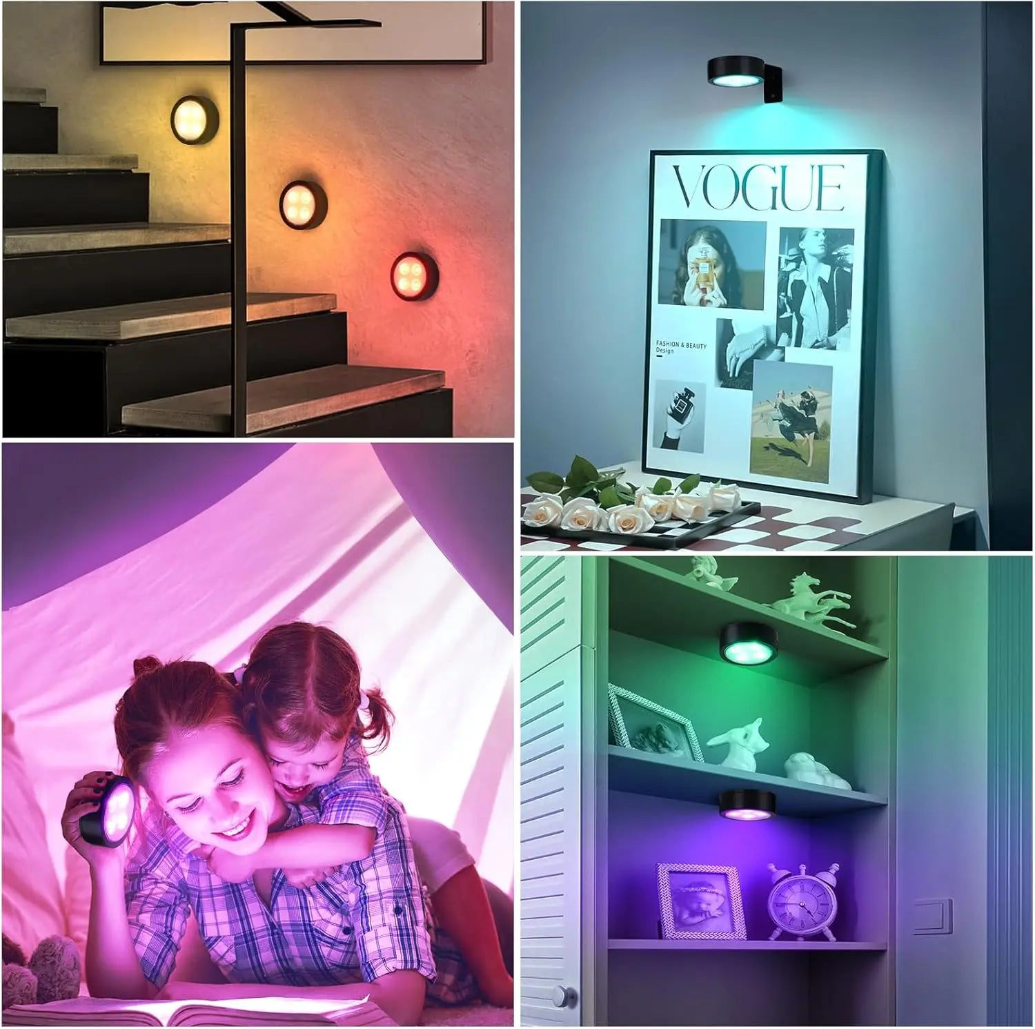 Picture Lights for Wall Rechargeable Magnetic Poster Lights Remote Dimmable Timer Painting Light Wall Decor Light Painting Light