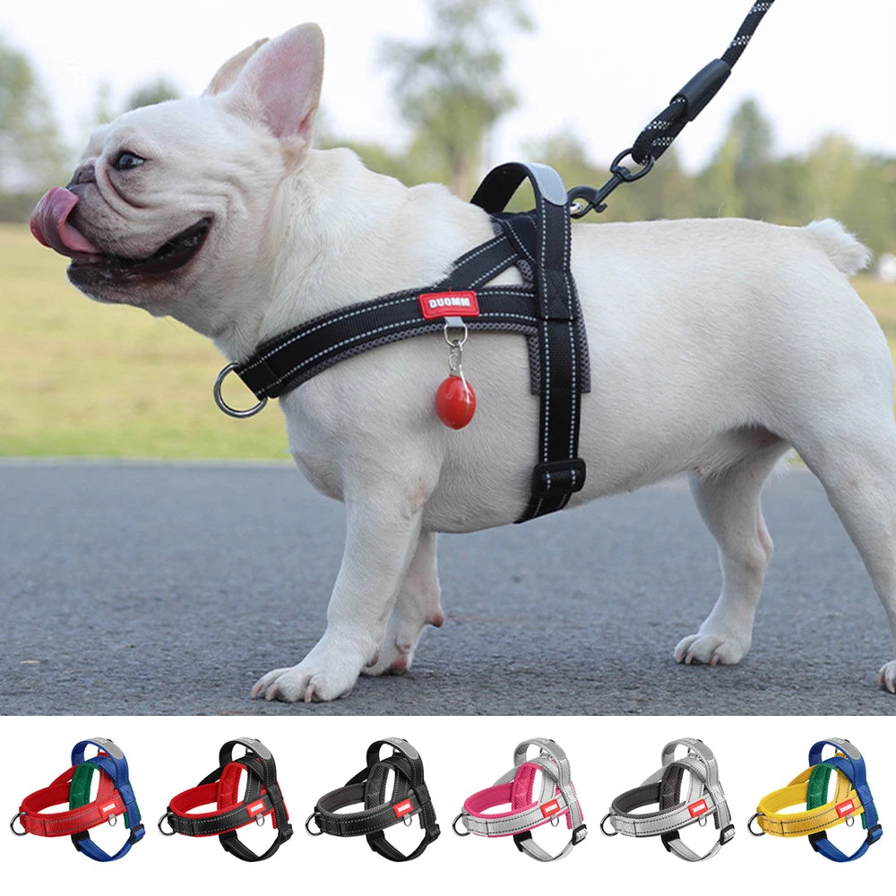 Classic Dog Harness No-Pull Padded Style Vest, Escape-Proof Chest Breathable Reflective Adjustable Mesh for All Breeds