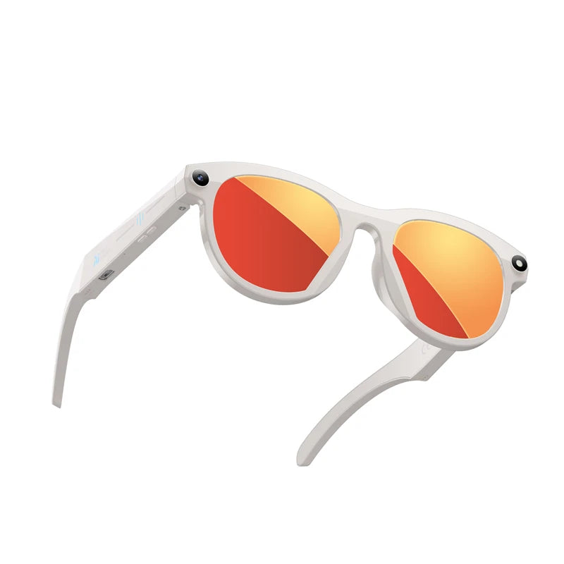 2026 New 500W Pixel Smart Glasses AI Cam Recognition Photography Video Record Bluetooth Call Music Playback Voice Wake Up New