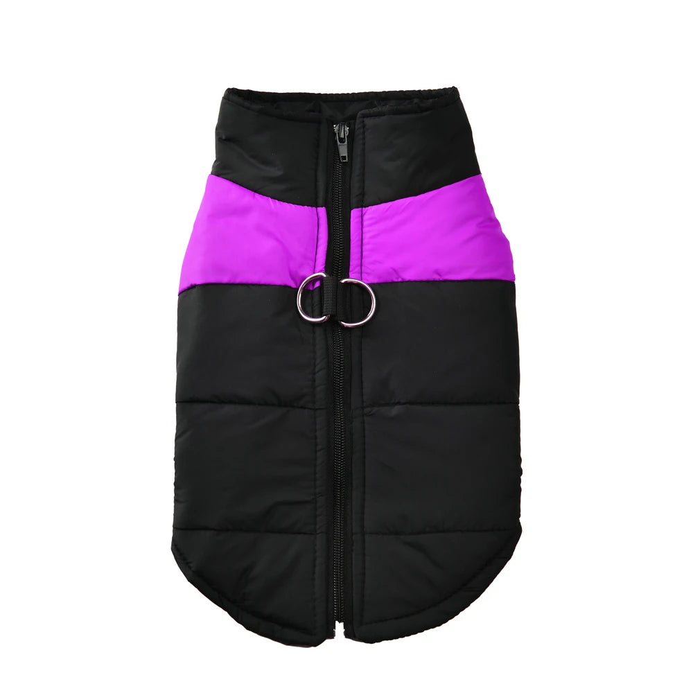 I YAN pet dog jacket for small and large dogs, waterproof winter coat with D-ring, windproof, warm puppy vest for Labrador and Pug