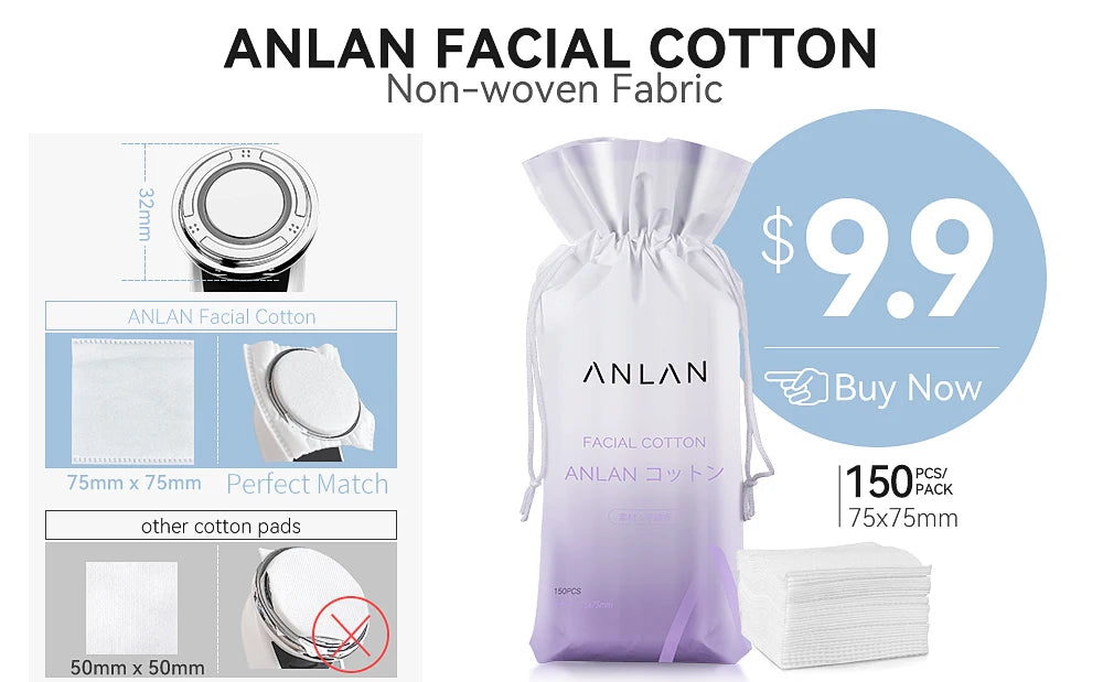 ANLAN EMS Facial Massager Pro Face Lifting Skin Rejuvenation Cold Hot Compress Deep Cleaning Anti-aging Skincare Beauty Device