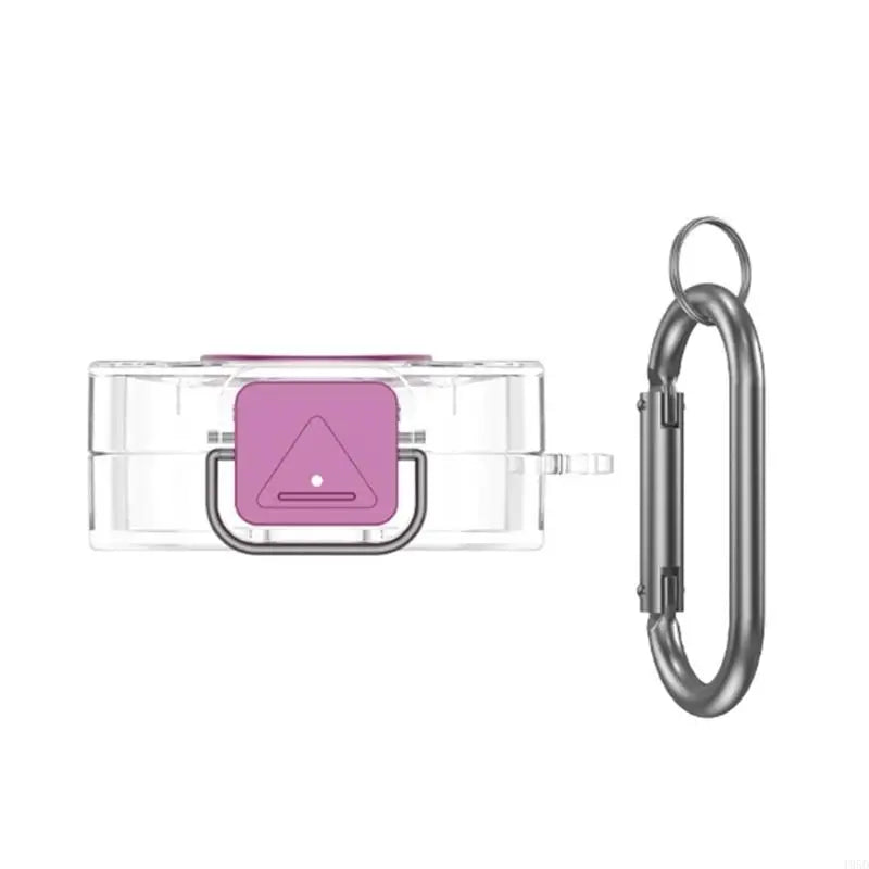 I YAN CoverJoy protective case for Oura Ring Gen 4 charger, dustproof, scratch-resistant, easy to clean, in a sleek black design.