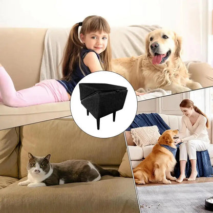Foldable 2-in-1 pet ramp and step stool by I YAN, non-slip portable dog stairs for bed, sofa, and car.