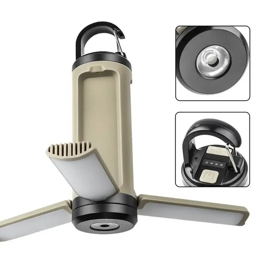 Portable Camping Lantern LY23 6 Modes Adjustable Brightness Hanging Foldable 1200mAh Emergency Light Outdoor